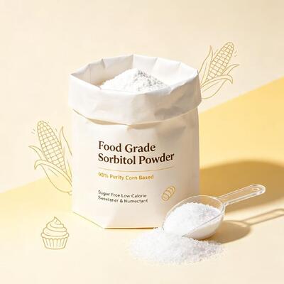 Food Grade Sorbitol Powder 99% Purity Non‑GMO Sugar Alcohol Sweetener Moisturizer For Commercial Bakery Production