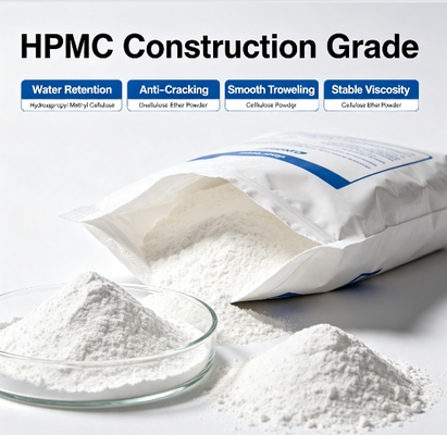 Construction Grade Hydroxypropyl Methyl Cellulose HPMC Powder Optimize Troweling Performance For Interior Exterior Dry‑Mix Building Compounds