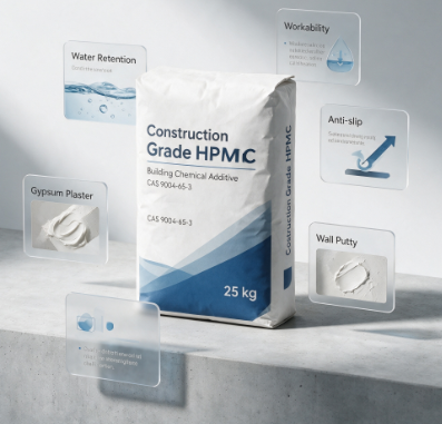 0.3‑0.5g/cm³ Bulk Density Building HPMC, Cold‑water Soluble Construction Additive, Wide Viscosity Options For Dry‑mix Mortar & EIFS Thermal Insulation Mortar