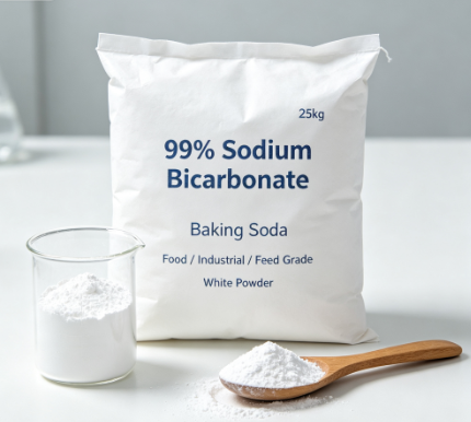 Factory Supply Sodium Bicarbonate Baking Soda Food Feed Industrial Grade 60‑200 Mesh, With COA MSDS, Free Sample Available