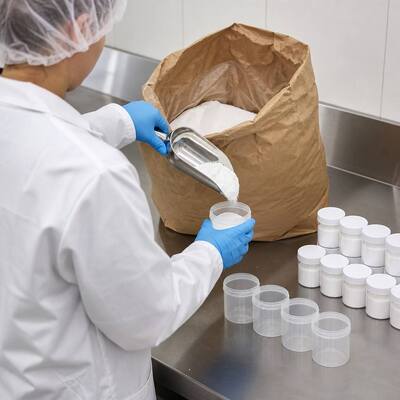 Sorbitol Powder Cosmetic Grade 80-120 Mesh, E420 CAS 50-70-4, Sweetener and Humectant for Toothpaste, 25kg PP Bag
