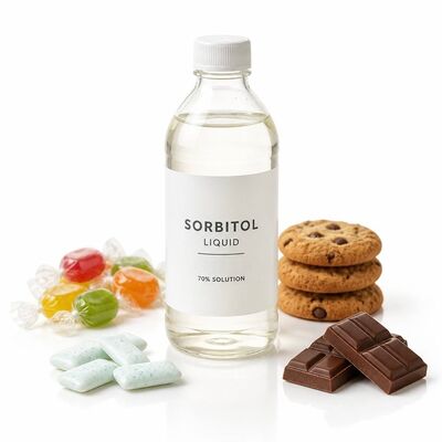 Sorbitol Solution 70% Food Grade 70% Drum Packed, D-Glucitol CAS 50-70-4, Humectant and Sweetener for 270kg Drum, 250kg Drum