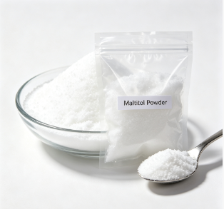 Maltitol Powder Food Grade Non-Cariogenic, E965 D-Maltitol, Tooth-Friendly Sweetener for Non-Cariogenic, 25kg PP Bag