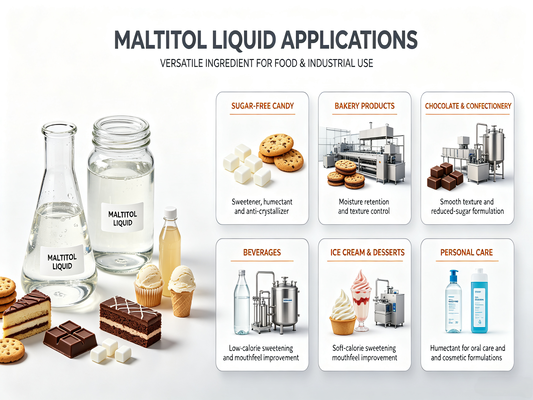 Maltitol Syrup E965 Clear Viscous Non-Cariogenic Sweetener for Bakery Fillings, Bulk Drum | China Supplier