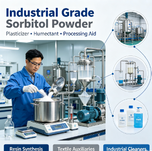 High Purity Crystalline Sorbitol Powder D‑Glucitol Bulk Supply | Food Cosmetic Industrial Grade Humectant Sweetener Raw Material