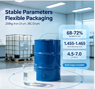 70% Non‑Crystallizing Sorbitol Solution BP USP EP FCC Standard Humectant Sweetener Food Cosmetic Industrial Raw Material CAS 50‑70‑4