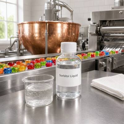 Sorbitol Solution 70%, Liquid Sorbitol Syrup in BP/USP/EP Grade, Sugar Alcohol Polyol for Food and Cosmetic Formulation, CAS 50-70-4, INS 420