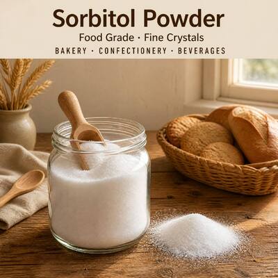 Low-Calorie Non-Crystallizing Sorbitol Powder, Tooth-Friendly Sugar Alcohol Sweetener, Bulk Supply