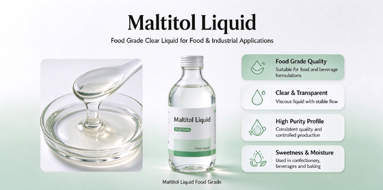 Food Grade Maltitol Syrup for Sugar-Free Bakery, Beverage, Candy & Pharmaceutical Applications - Bulk Wholesale Supply