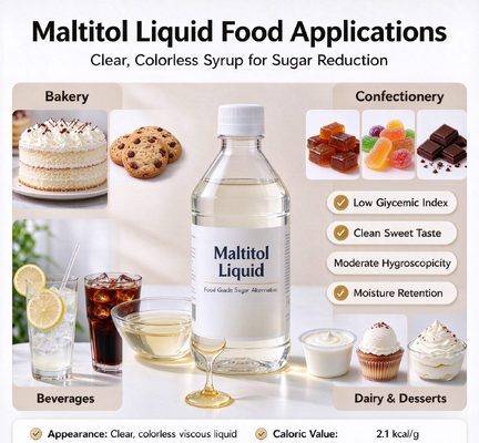 Maltitol Syrup 75/50 HSH Food Grade, E965 Hydrogenated Starch Hydrolysate for Chewing Gum, 250kg Drum, Bulk Supply | China Supplier