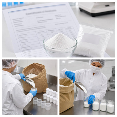Sorbitol Powder Food Grade 99% Purity, E420 CAS 50-70-4, Sweetener and Humectant for Hard Candy, 25kg PP Bag, Bulk Supply
