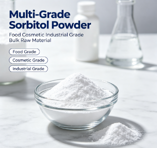 Sorbitol Powder Food Grade 80-120 Mesh, E420 CAS 50-70-4, Sweetener and Humectant for Paper Coating, 25kg PP Bag, Bulk Supply