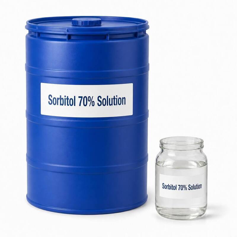 Bulk 70% Sorbitol Solution Non-Crystallizing D-Sorbitol Syrup E420 CAS 50-70-4 BP USP EP Certified Liquid Sweetener With COA SDS for Global Food Cosmetic Pharmaceutical Importers