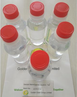 No cristalino, solución de sorbitol al 70%, edulcorantes de grado alimenticio,BP, USP, EP, norma de la FCC, precio competitivo